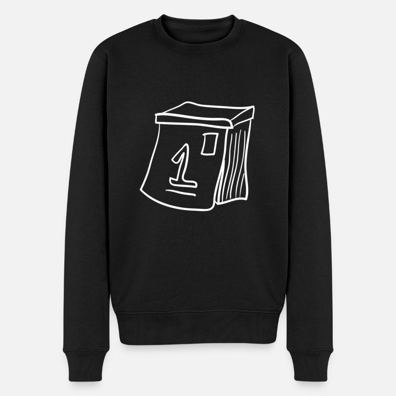 calendrier - Pull Premium bio Homme - noir