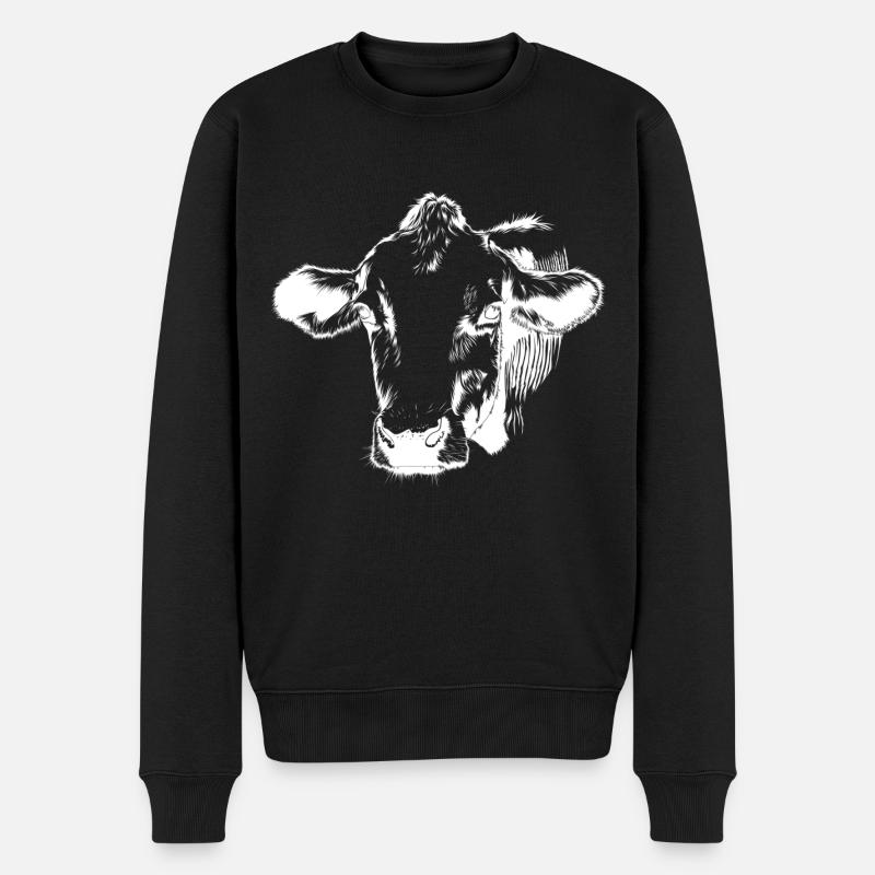 Tête de vache - Pull Premium bio Homme - noir