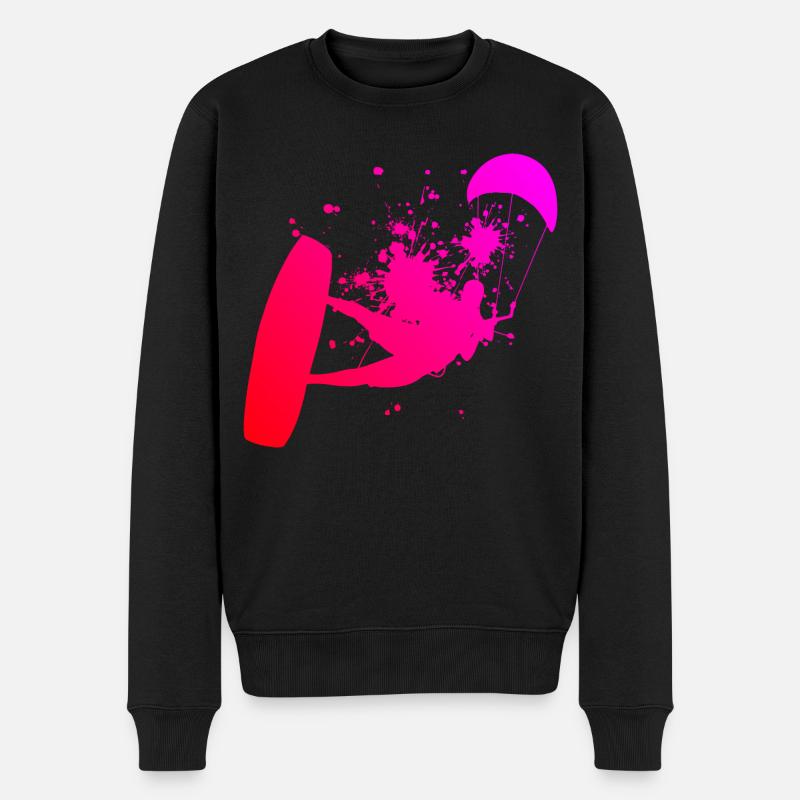Kiting Hommes KitesurfEr Kitesurf Kitesurf kitesurf - Pull Premium bio Homme - noir