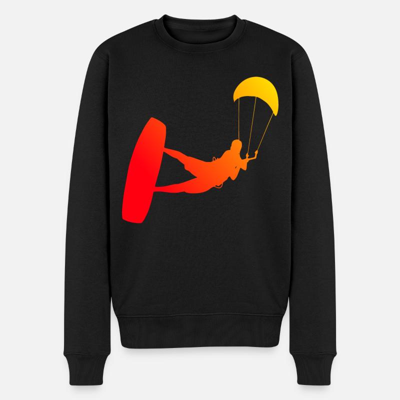 Kite Kitesurf Hommes Kitesurf Kitesurf Kitesurf Kitesurf - Pull Premium bio Homme - noir