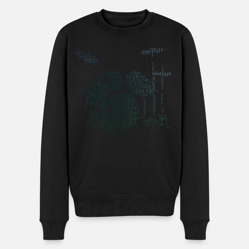 Drummer Percussionist Men Drums - Men's Premium Organic Jumper - black