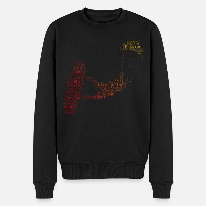Kiten Kitesurfen Kitesurf Kitesurfer Damen - Männer Premium Bio Pullover - Schwarz