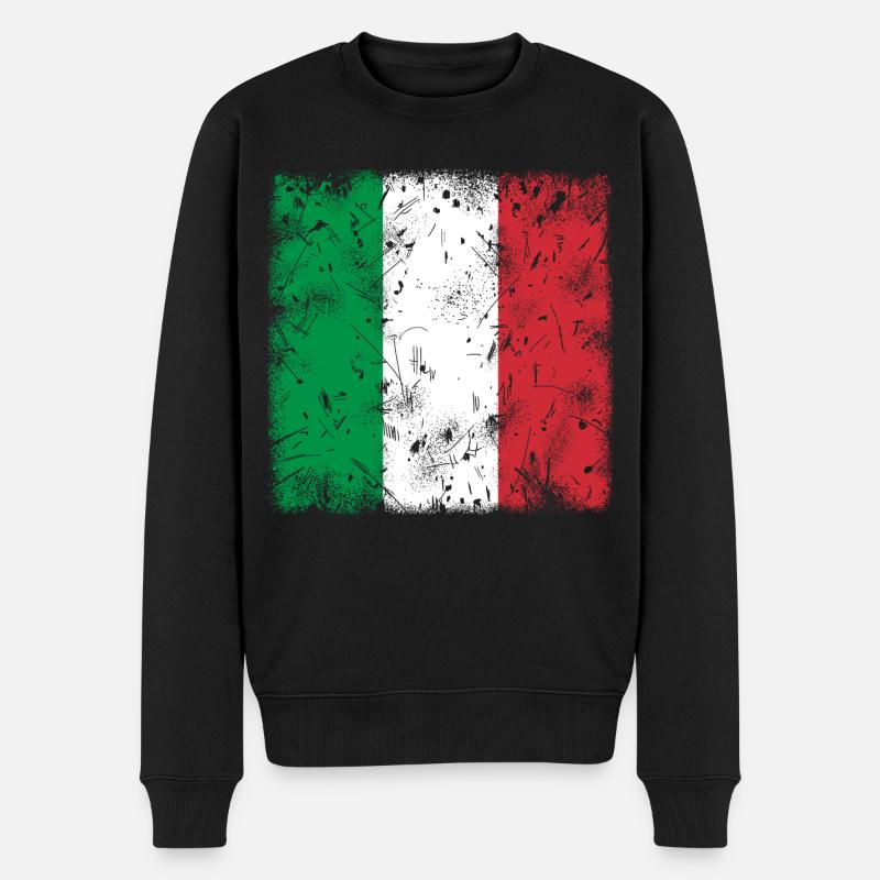 Italie - Pull Premium bio Homme - noir