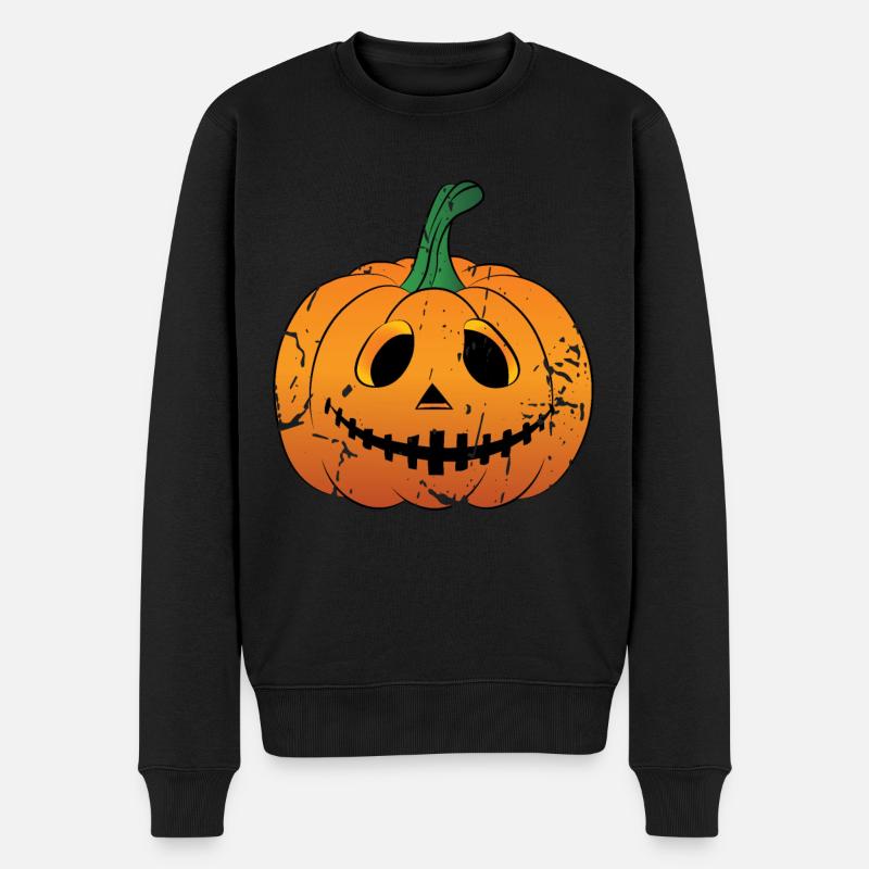 Mignon Jack-O-Lantern - Pull Premium bio Homme - noir