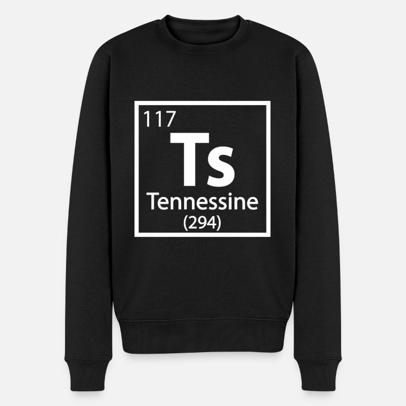 Periodensystem des Tennessine-Elements - Männer Premium Bio Pullover - Schwarz