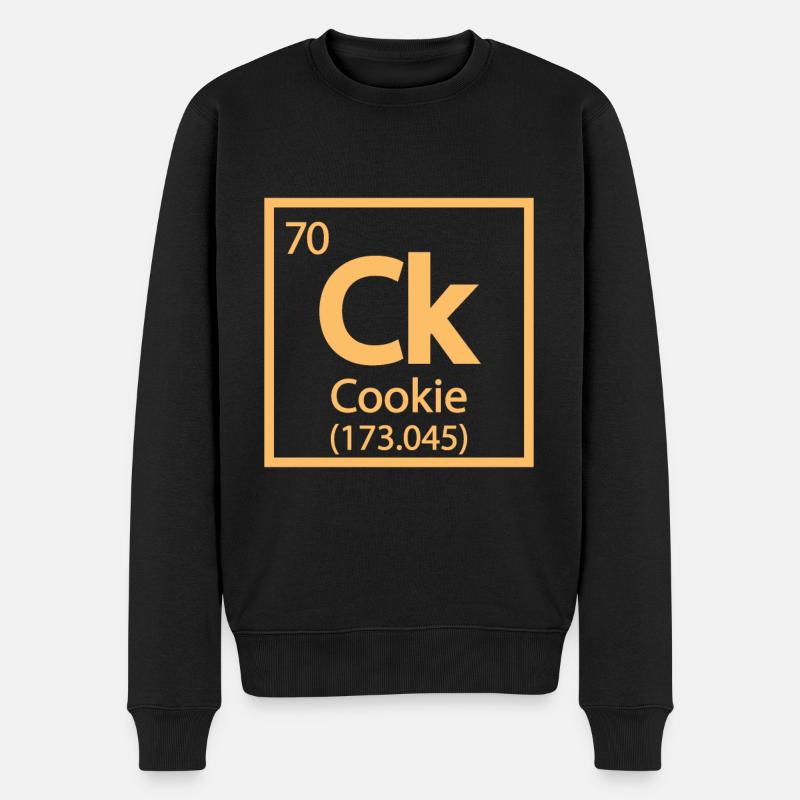Cookie Element - Periodensystem Lustig - Männer Premium Bio Pullover - Schwarz