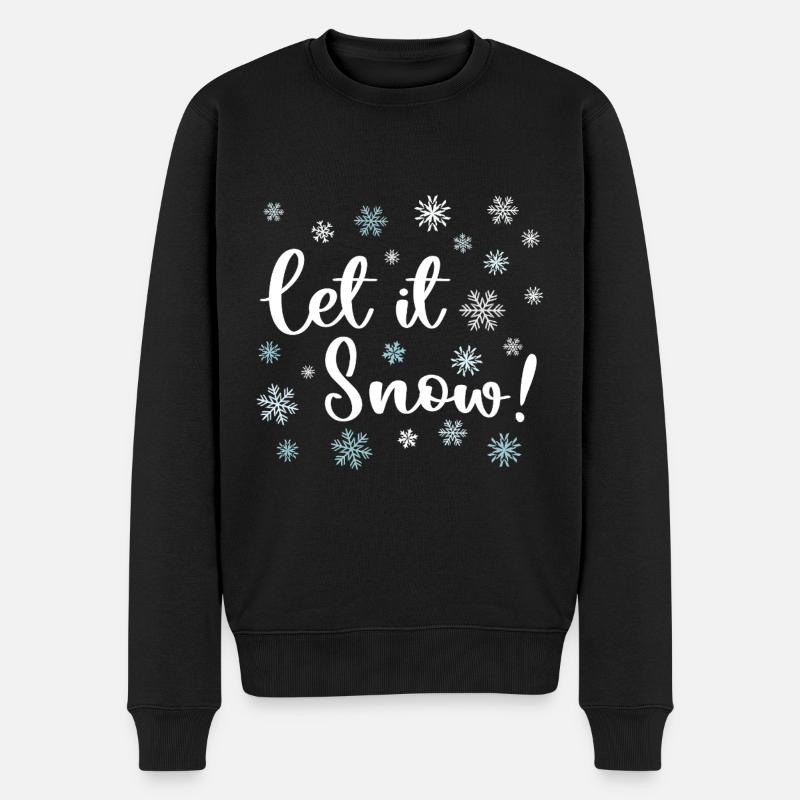 Que neige - Pull Premium bio Homme - noir