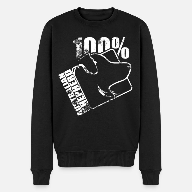 100 BERGER AUSTRALIEN - Pull Premium bio Homme - noir