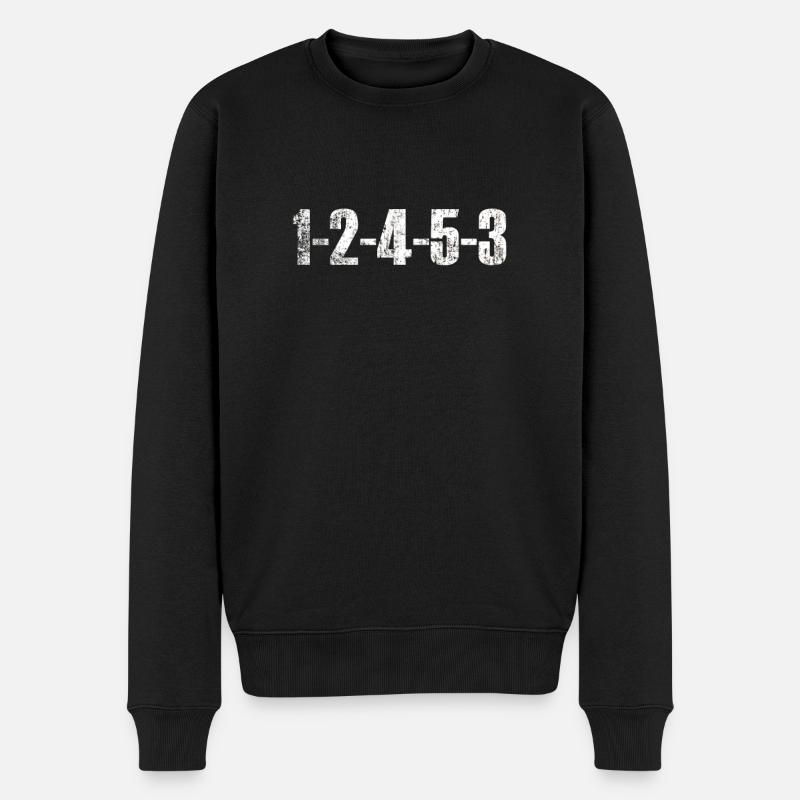 5 Zylinder Motor Spruch Auto Mechaniker Geschenk - Männer Premium Bio Pullover - Schwarz