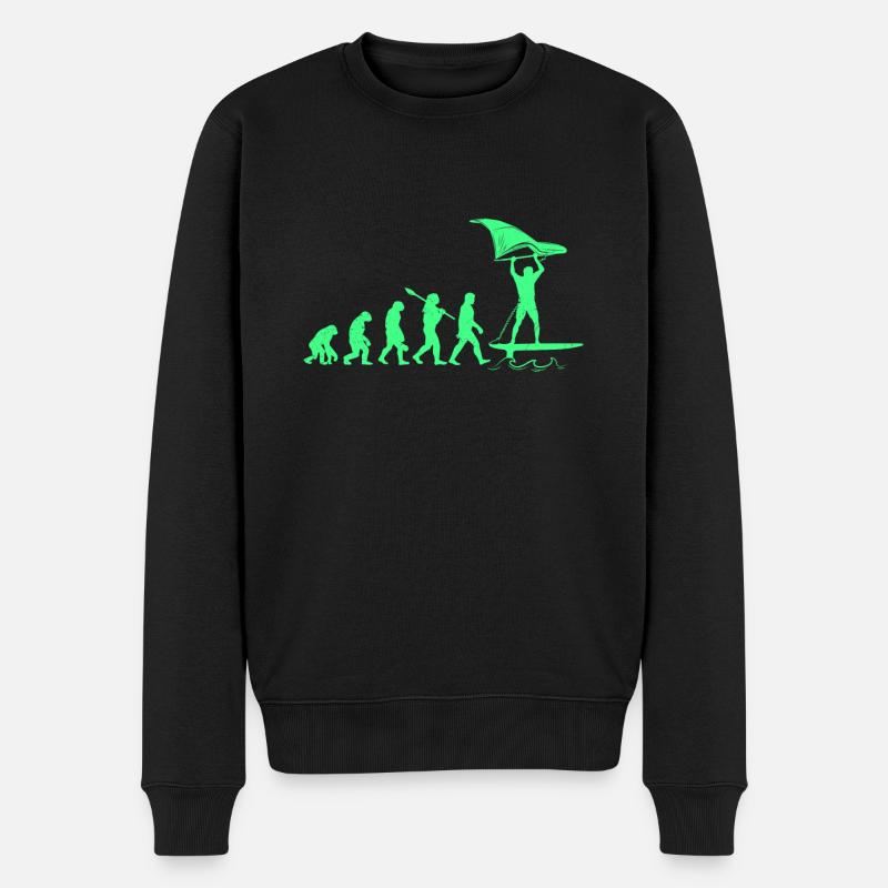 Wing Foil Evolution Singe Homme Foiler Développement - Pull Premium bio Homme - noir