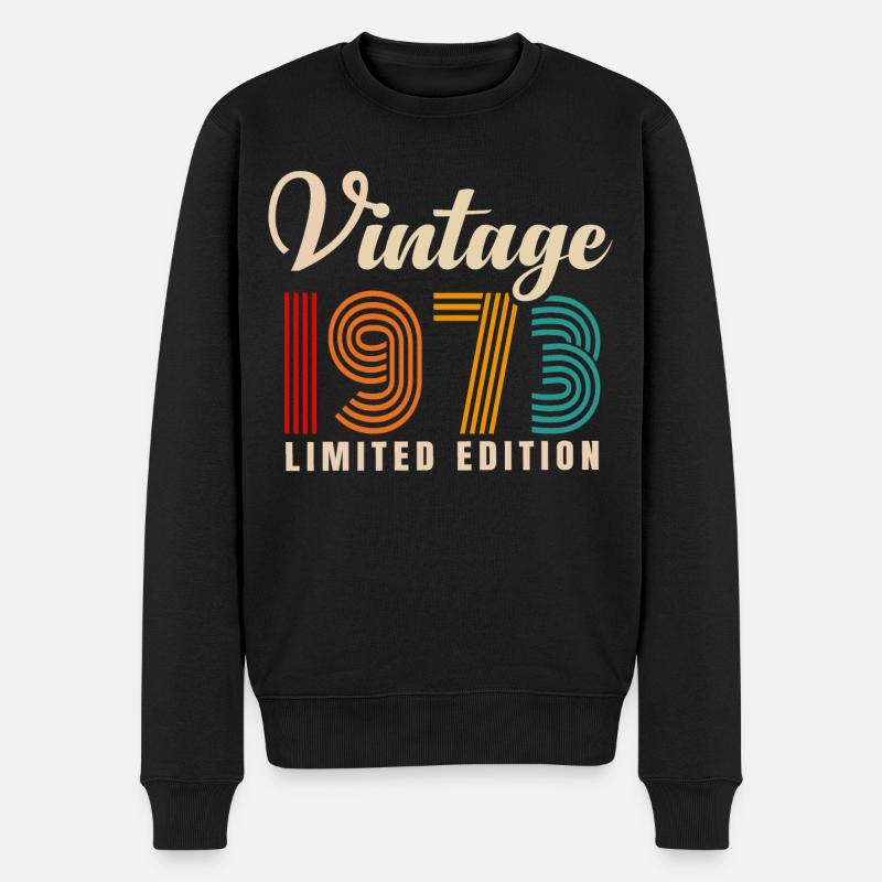MILLÉSIME 1973. 48E ANNIVERSAIRE - Pull Premium bio Homme - noir