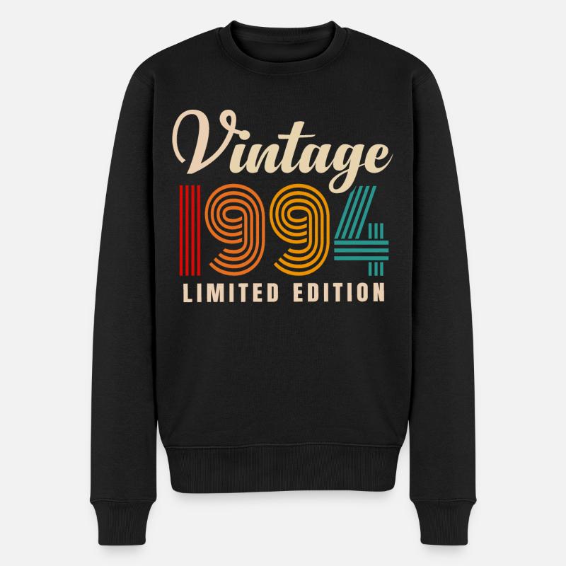 millésime 1994 - Pull Premium bio Homme - noir