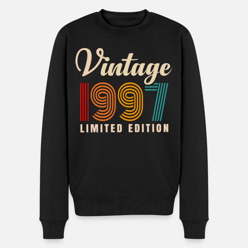millésime 1997 - Pull Premium bio Homme - noir