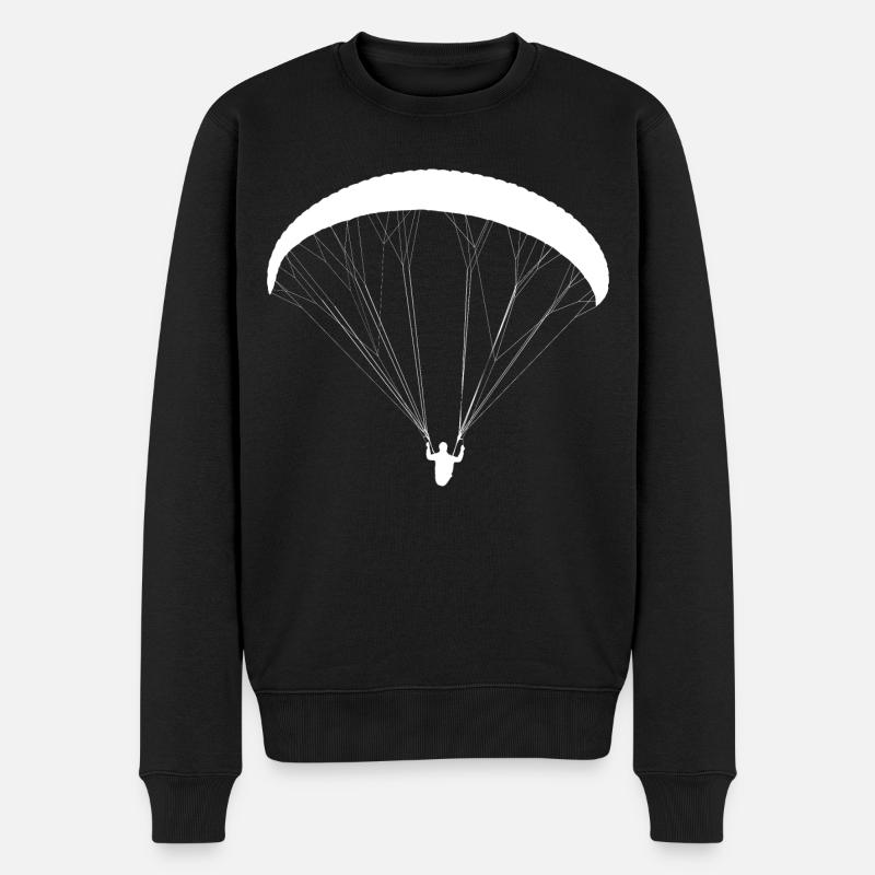 Paraglider Paragleiten Gleitschirm Paragleiter - Männer Premium Bio Pullover - Schwarz