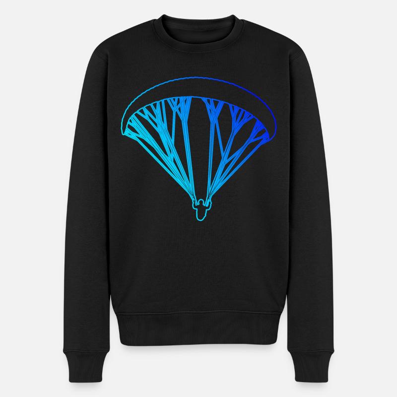 Paragleiten Gleitschirm Paragliding Paragleiter - Männer Premium Bio Pullover - Schwarz