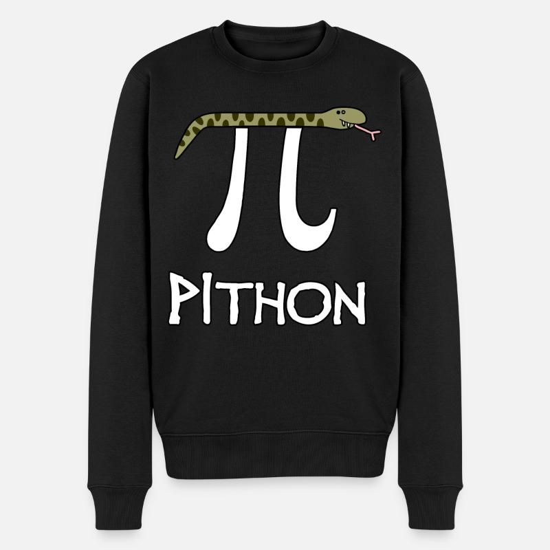 Pithon - Männer Premium Bio Pullover - Schwarz