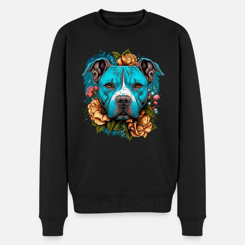 American Staffordshire Terrier - Pull Premium bio Homme - noir