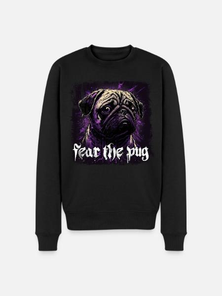 Fear the Pug - Men's Premium Organic Jumper - black