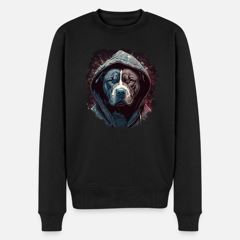 American Staffordshire Terrier - Männer Premium Bio Pullover - Schwarz