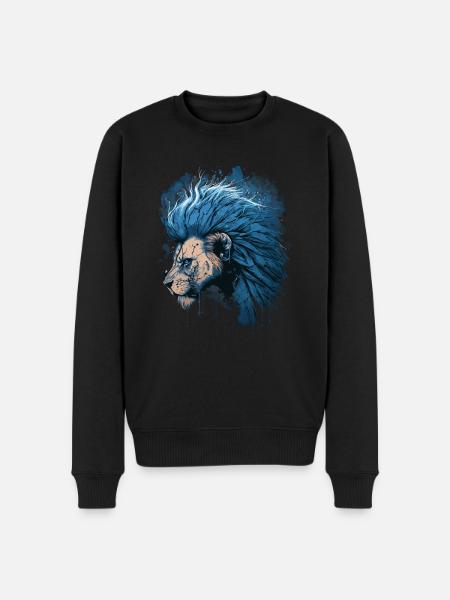 Leo Zodiac Sign - Men's Premium Organic Jumper - black