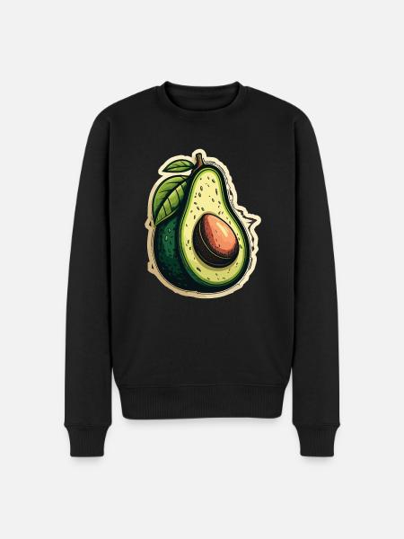 Avocado - Men's Premium Organic Jumper - black