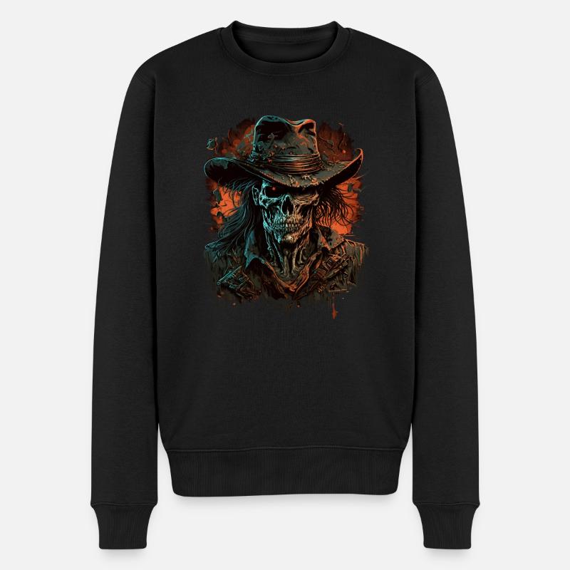 Cow-boy mort-vivant - Pull Premium bio Homme - noir