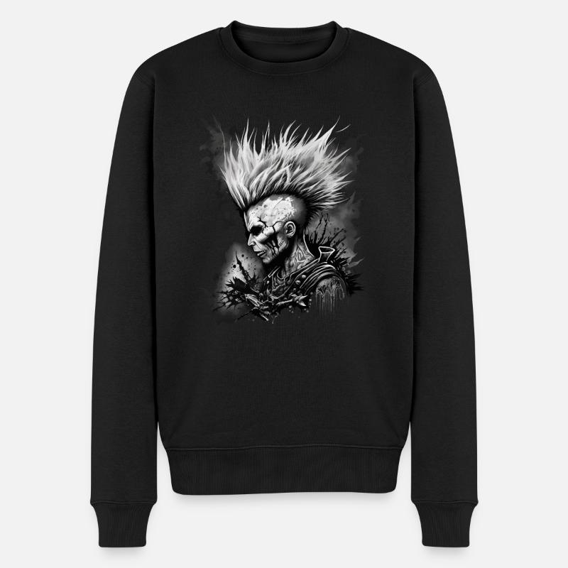 Metalpunk Zombie - Pull Premium bio Homme - noir