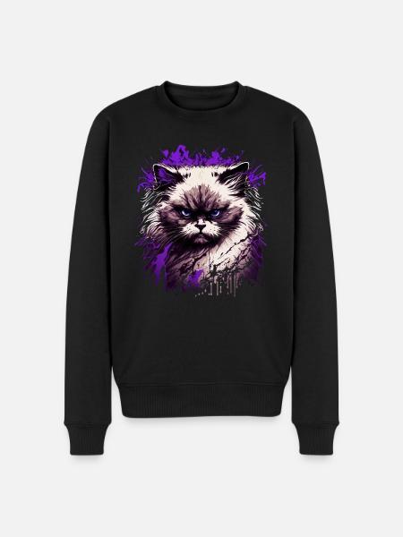 Arrogant Ragdoll Chat - Pull Premium bio Homme - noir
