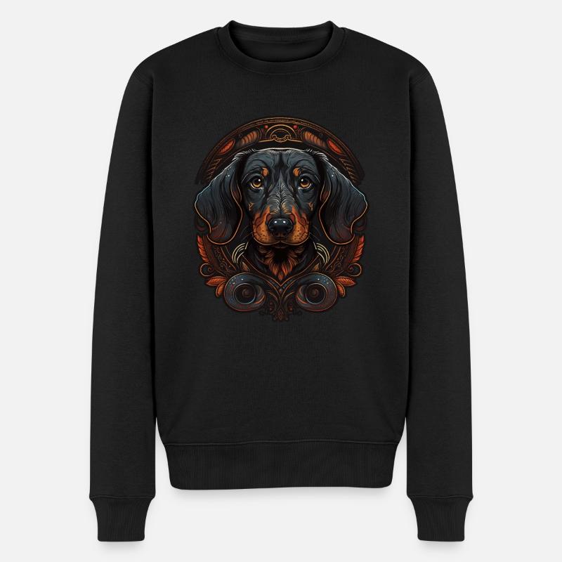 L’art du teckel - Pull Premium bio Homme - noir