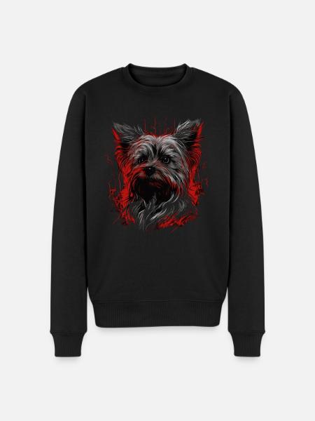 Yorkshire Terrier - Pull Premium bio Homme - noir