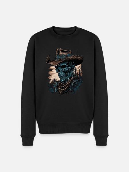 Zombie Cowboy - Men's Premium Organic Jumper - black