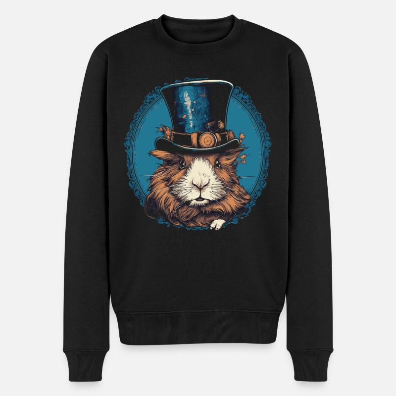 Cochon d’Inde Steampunk - Pull Premium bio Homme - noir