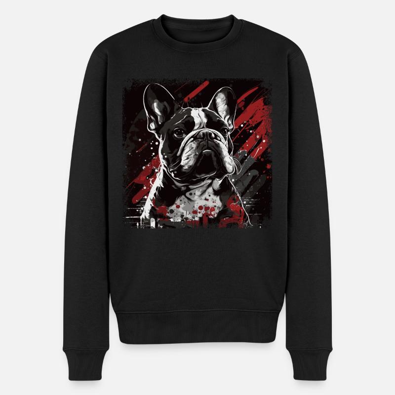 Bouledogue français - Pull Premium bio Homme - noir