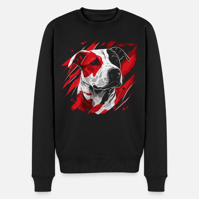 American Staffordshire Terrier - Pull Premium bio Homme - noir