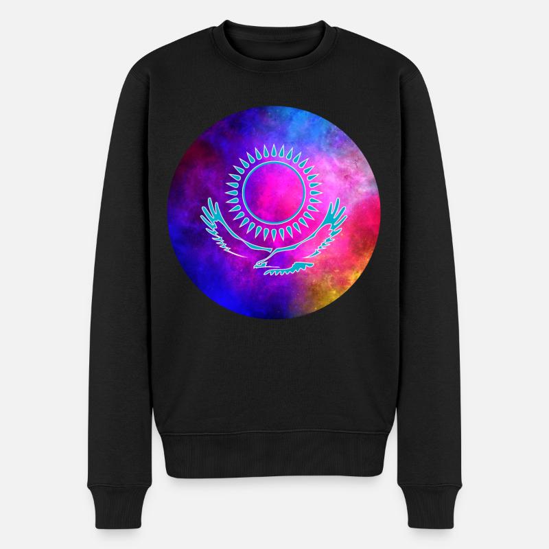 Kazakhstan Galaxy Cadeau - Pull Premium bio Homme - noir