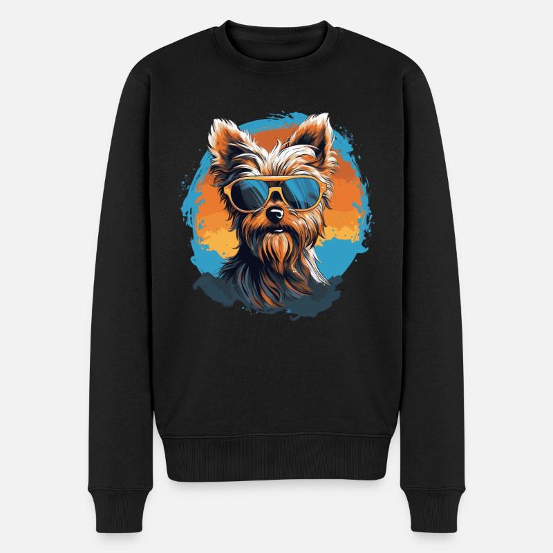 Cool Yorkshire Terrier - Pull Premium bio Homme - noir
