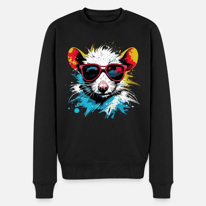 Cool Punk Rat - Pull Premium bio Homme - noir