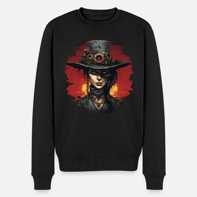 Emo Steampunk Fille - Pull Premium bio Homme - noir