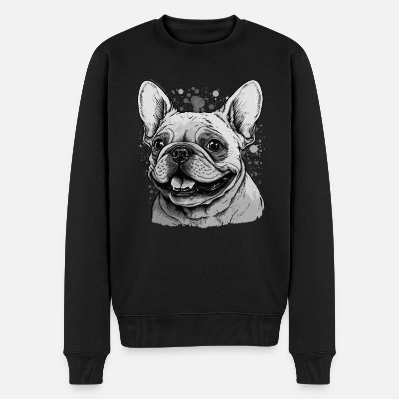 Bouledogue français coquin - Pull Premium bio Homme - noir