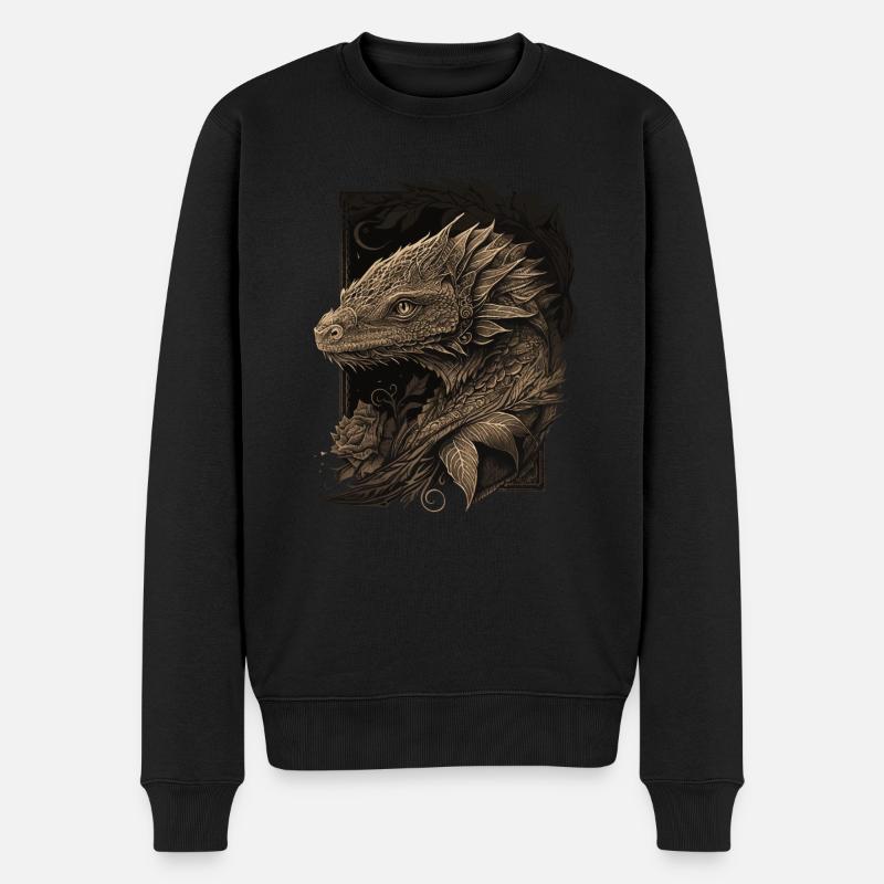 Petit Dragon - Pull Premium bio Homme - noir