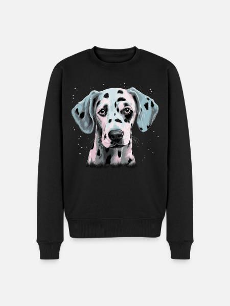 Dalmatien mignon - Pull Premium bio Homme - noir