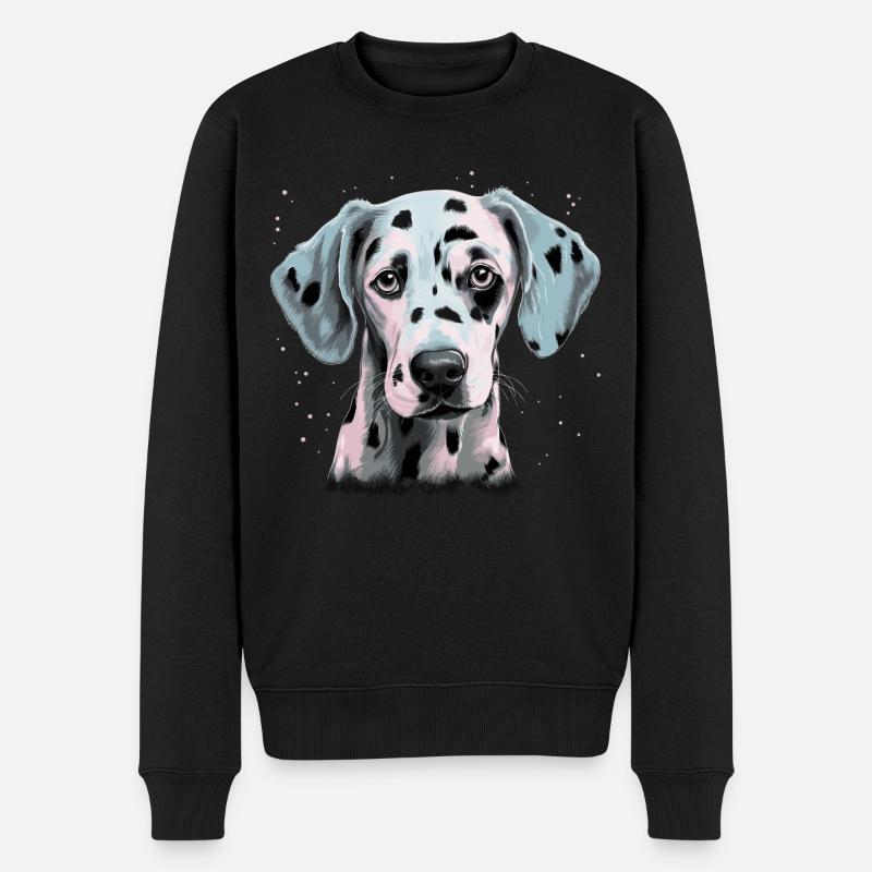 Dalmatien mignon - Pull Premium bio Homme - noir