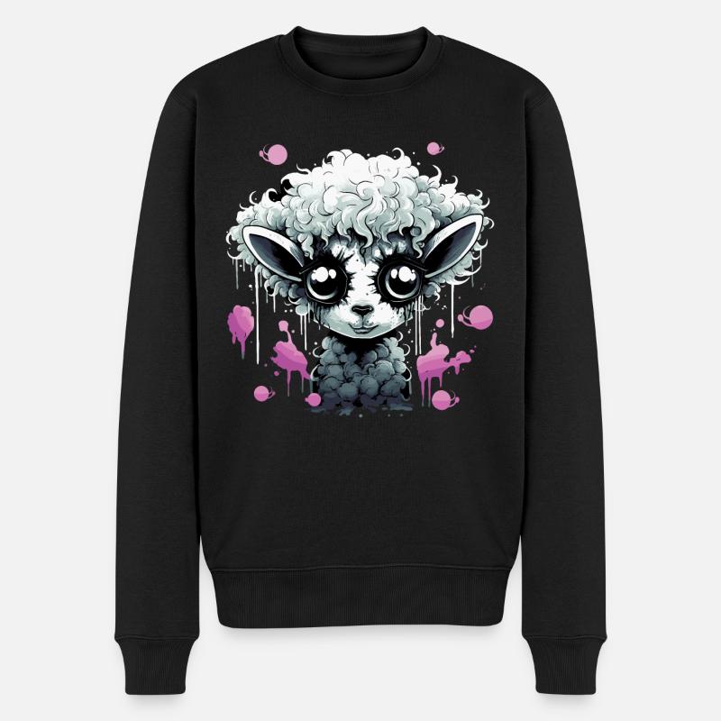 Drôle de mouton gothique - Pull Premium bio Homme - noir