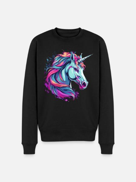 Licorne - Pull Premium bio Homme - noir