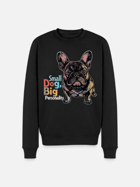 Bouledogue français mignon - Pull Premium bio Homme - noir