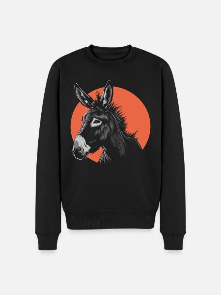 A donkey - Men's Premium Organic Jumper - black