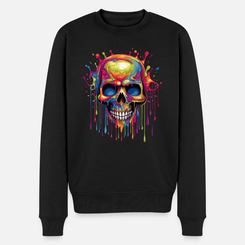 Crâne de Popart - Pull Premium bio Homme - noir