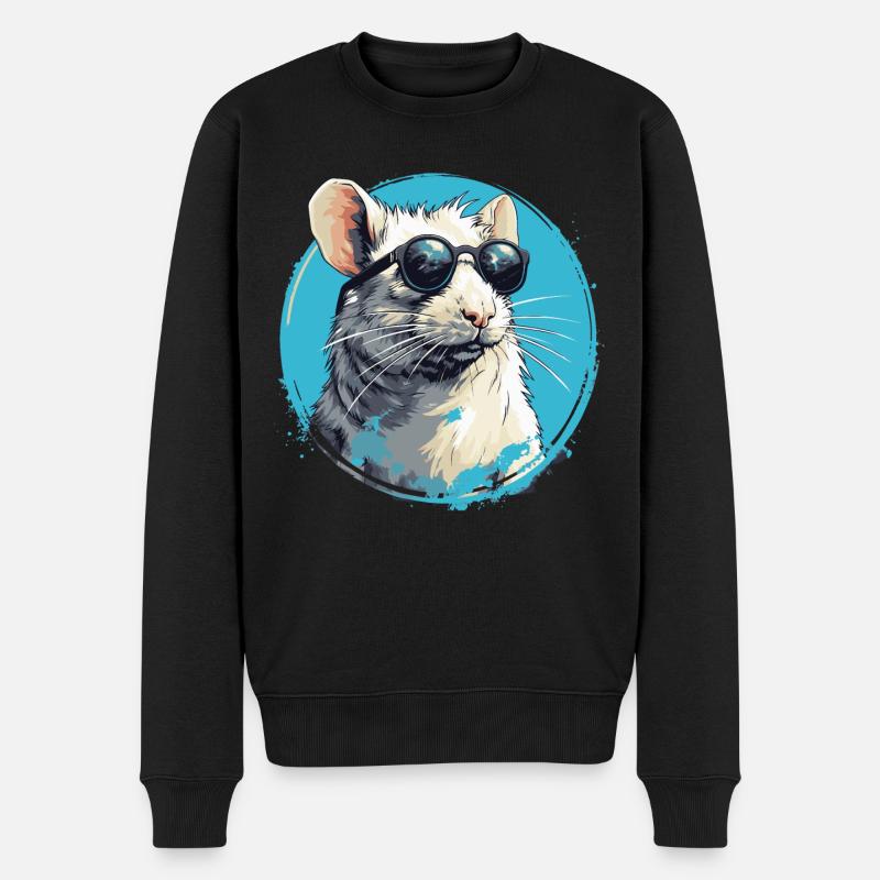 Cool Rat - Pull Premium bio Homme - noir