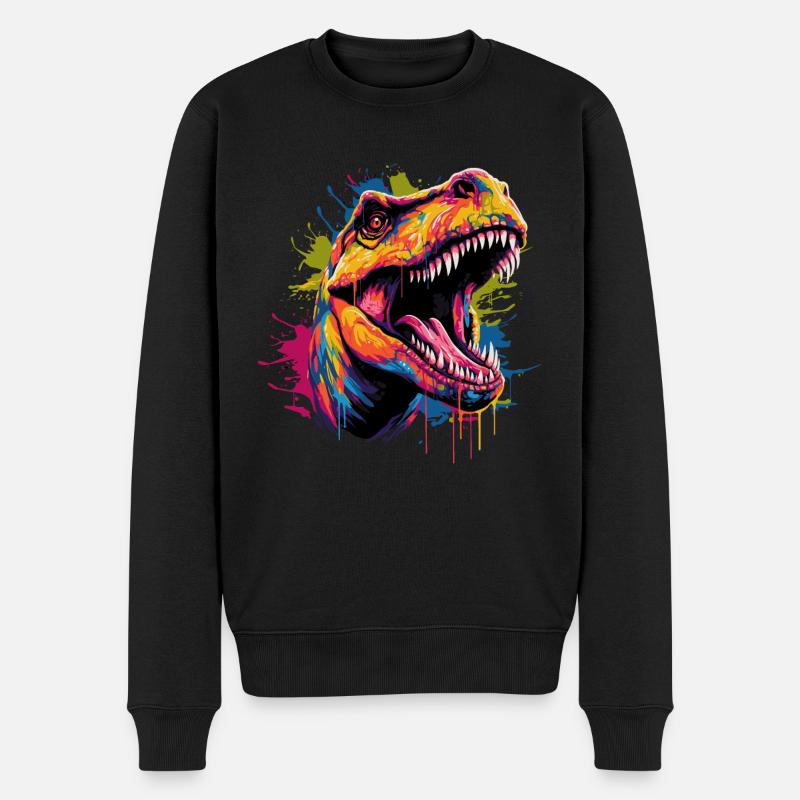 Dinosaure T-Rex - Pull Premium bio Homme - noir