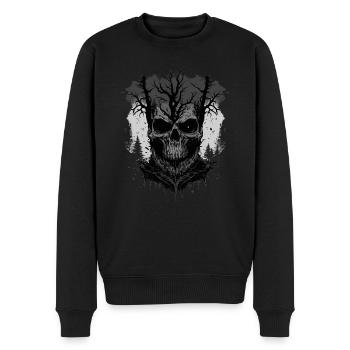 Wald Horror - Männer Premium Bio Pullover - Schwarz - Vorne - Nico (187cm)